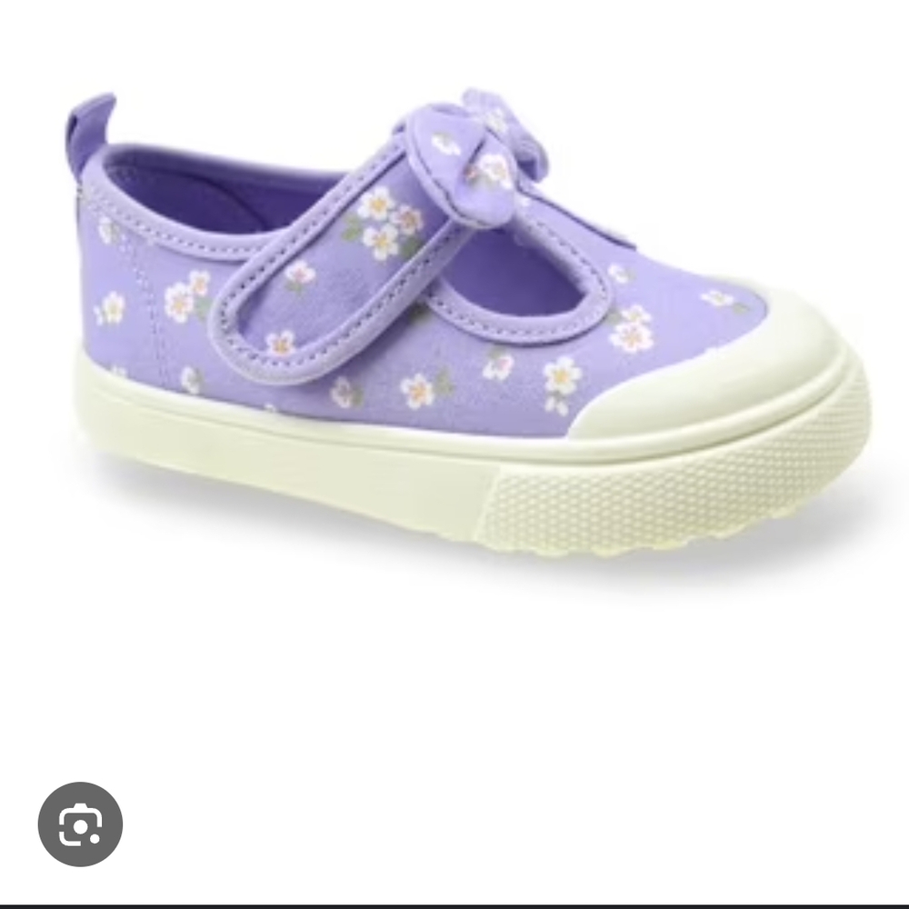 Wonder Nation Lavender Floral Dress Shoes